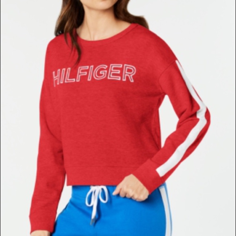 NWT Tommy Hilfiger Scarlet Red Sweatshirt Small